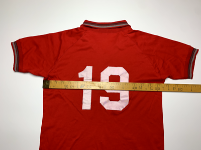 Vintage Mizuno Volleyball #19 Red Shirt Made in USA Size Vintage Mizuno Volleyball #19 Red Shirt Made in USA Size