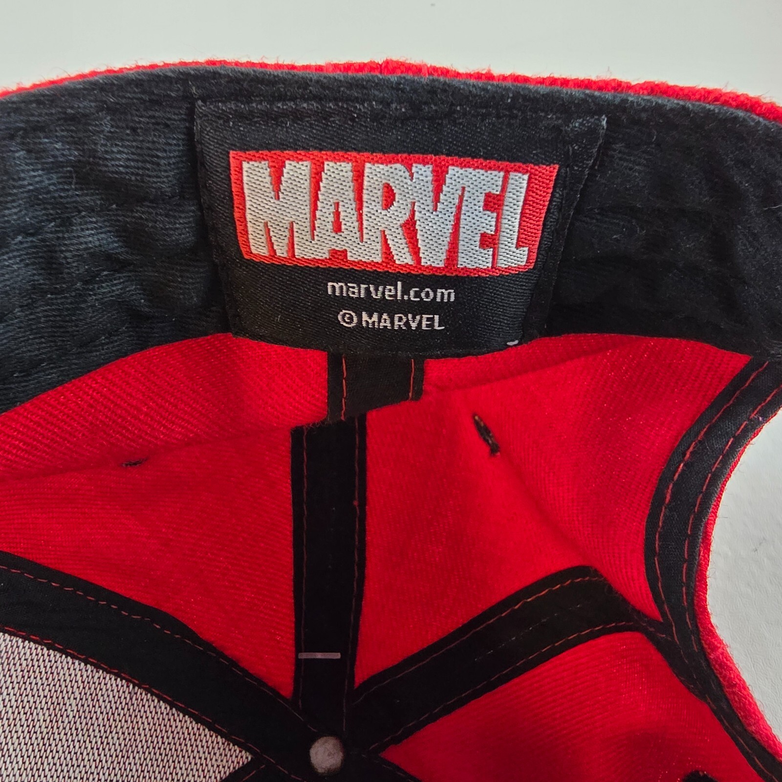 Deadpool Hat Mens Snapback Adjustable Red Marvel … - image 6