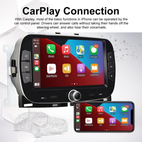 Android 13 Autoradio 7" per Fiat 500 2015 - 2020 CARPLAY Wireless 2+64GB GPS - Foto 3 di 24