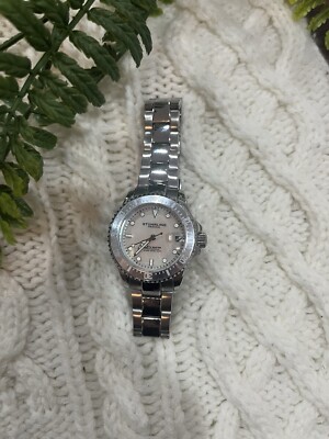Woman s Silver Stuhrling Watch Working Professional Diver 330ft.
