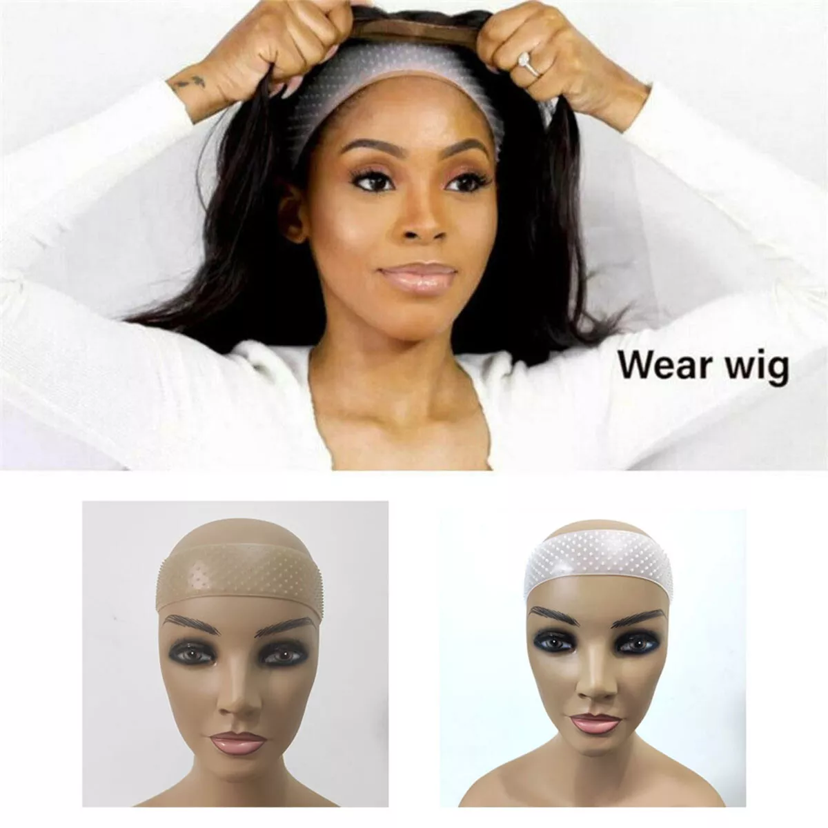 Silicon Wig Fix Wig Grip Wig Cap Comfortable Strong Hold Heads For Wigs  Frontal