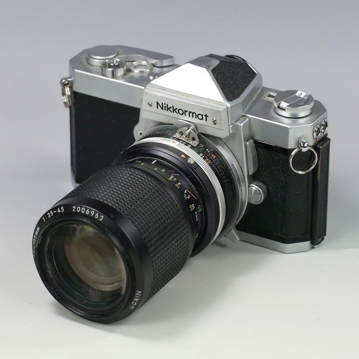 NikomatFT2ボディー/NIKKOR-s35mm＋NIKKOR135mm Japan Nikon NIKKORMAT FT2 35mm SLR CHROME Body w/ 35-105 Zoom