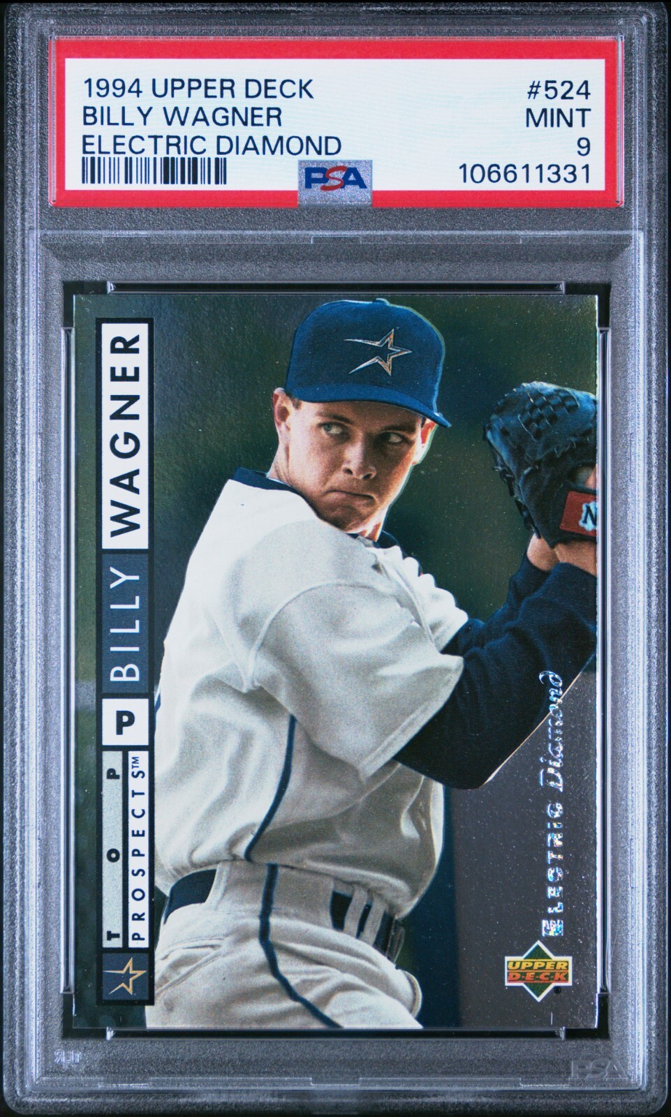 1994 Upper Deck - Billy Wagner #524 (RC) Electric Diamond PSA 9