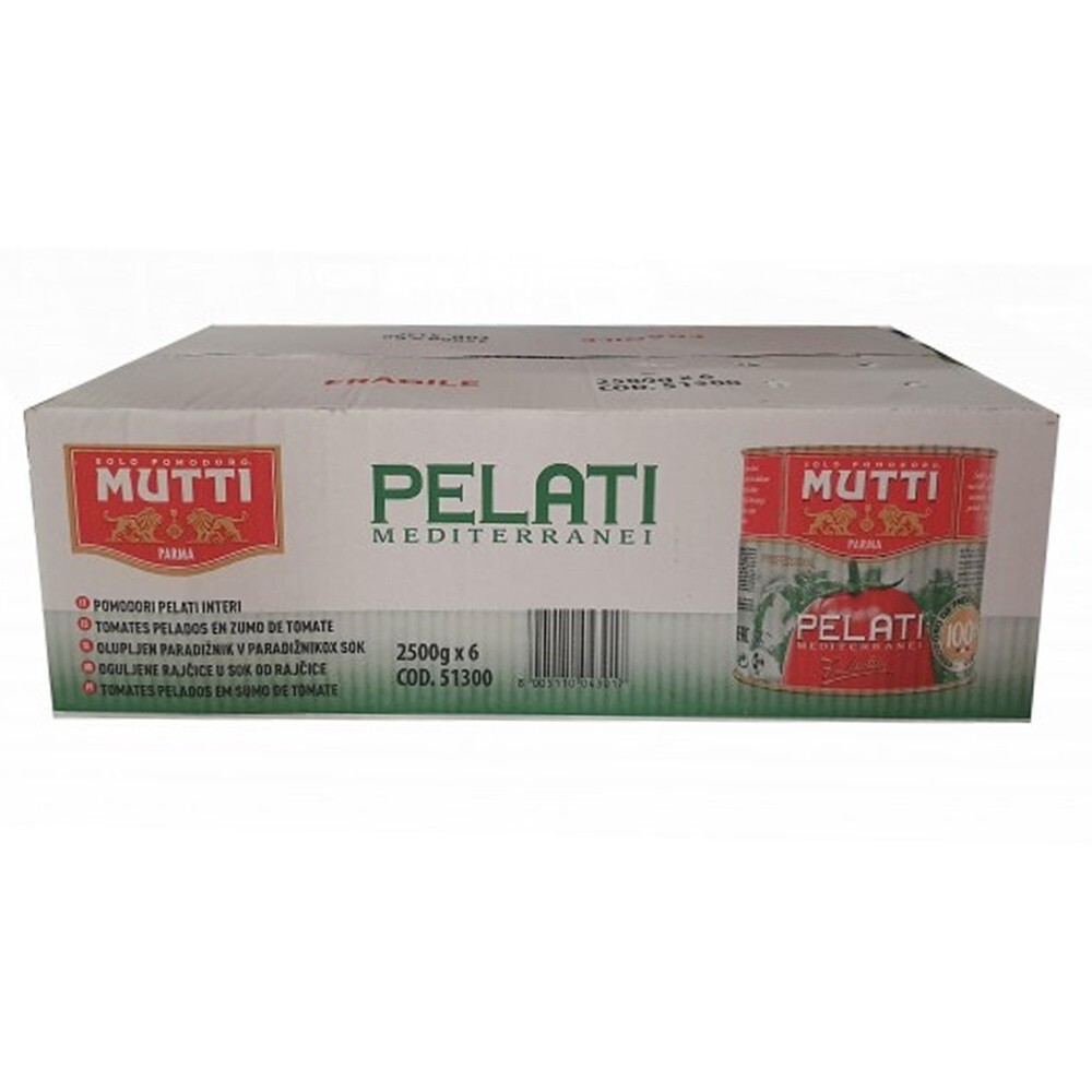 Mutti Pomodori Pelati 6 x 2.5 kg