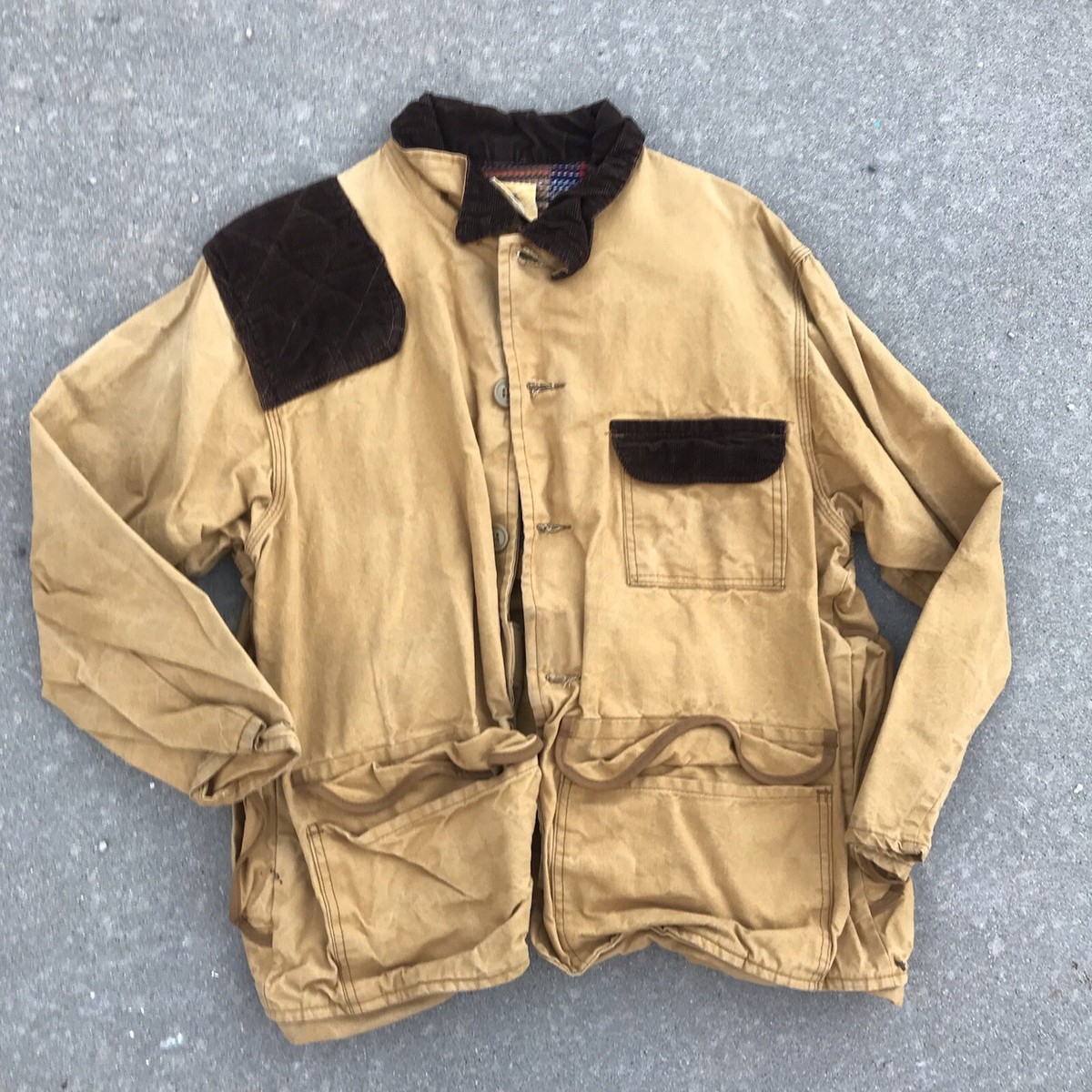 【60~70's】 Black Sheep Hunting Jacket Vintage 1960s Black Sheep Hunting Brand Canvas Lined Hunting
