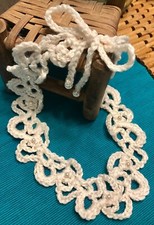 NEW CREAM COLOR HANDMADE BRIDAL NECKLACE EMBELLISHED WITH FAUX PEARLS