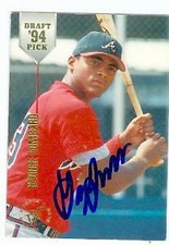 George Lombard autographed baseball card 1994 Topps Stadium Club #14 Draft Pick