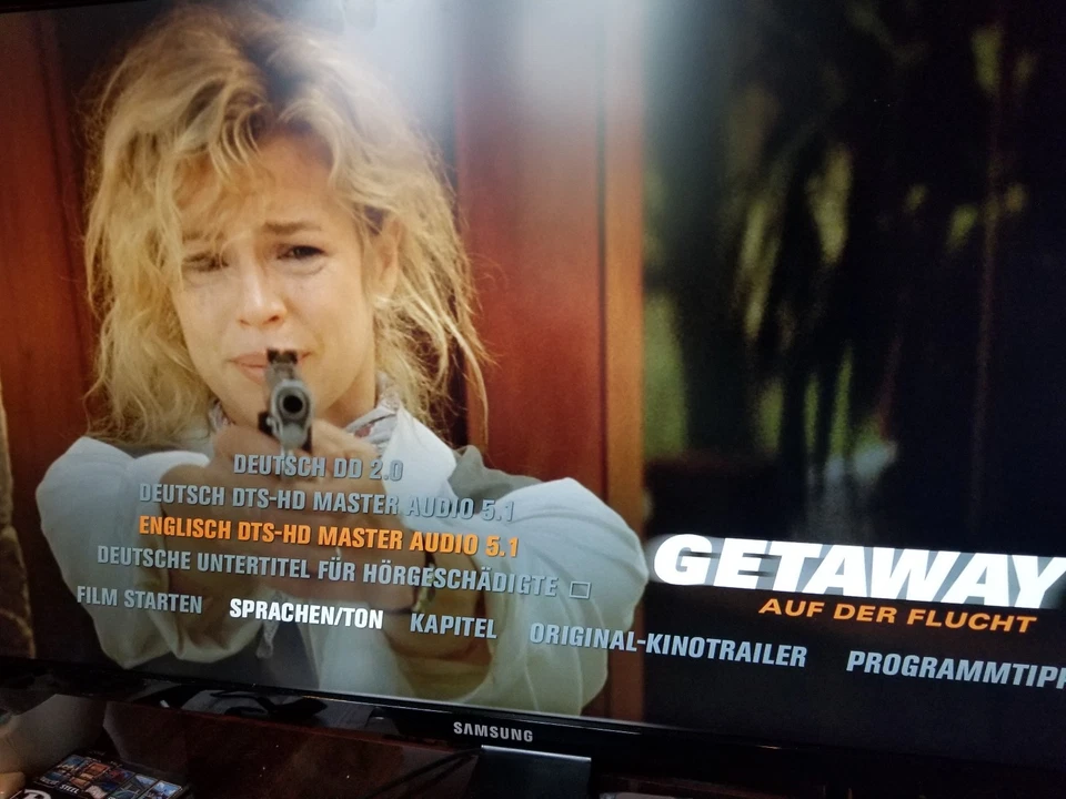 The Getaway (1994) Blu-Ray BRAND NEW (German Package has English Audio) Foto 2 de 3