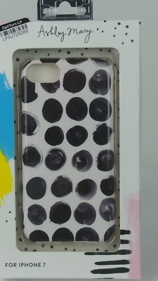 iPhone 7 case by Ashley Mary-Black/white