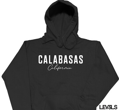 CALABASAS CALIFORNIA UNI SEX HOODIE WEALTHIEST CITY IN THE US KARDASHIANS  HOOD