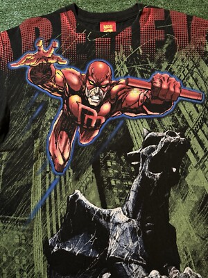 Vintage Daredevil T-Shirt Limited Edition Marvel Comic Images Movie TV AOP RARE