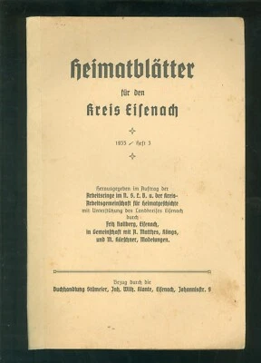 Heimatblätter für den Kreis Eisenach 1935 Heft 3 -B008E - Bild 1 von 2
