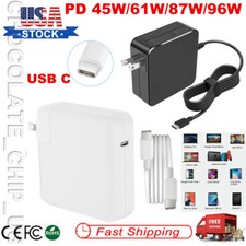 Laptop Charger Type C USB-C AC Adapter for MacBook Pro Air/Lenovo/Dell/Asus