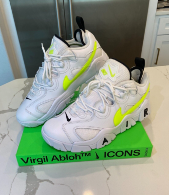 Nike Air Barrage Low White Volt 2020 (CN0060-100) - Mens Size 10