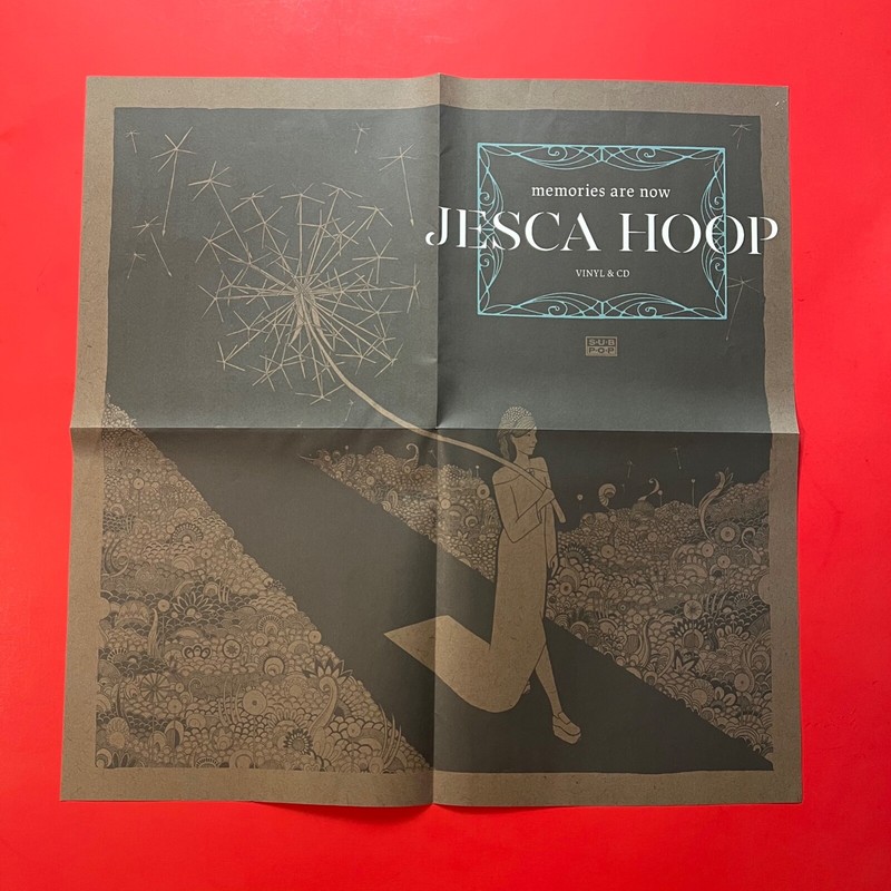 JESCA HOOP  "MEMORIES ARE NOW" 2017 Original 21x21 Album Promo Poster