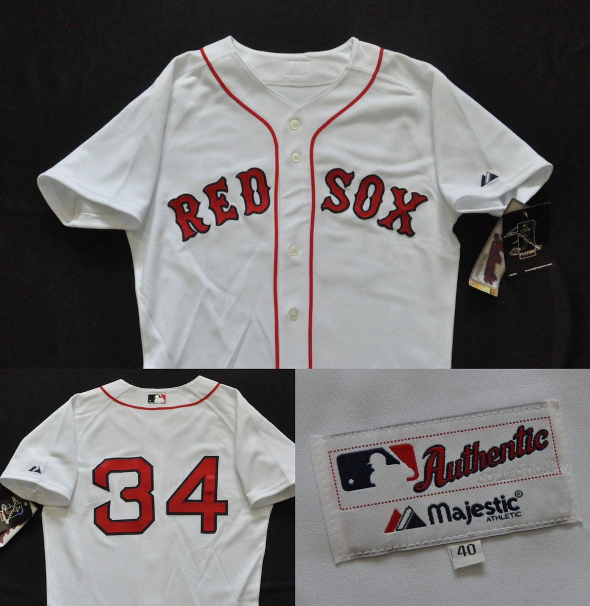 34 David Ortiz Boston Red Sox Majestic Jersey Authentic MLB