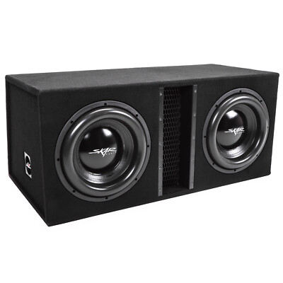NEW SKAR AUDIO EVL-2X12D4 - DUAL 12'' 5000W VENTED LOADED SUB BOX ENCLOSURE - D4