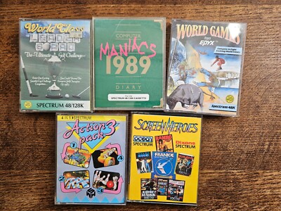 SINCLAIR ZX SPECTRUM - ALLE FÜLLER KEIN KILLER KONVOLUT BIG BOX SPIELE x5 #RL12
