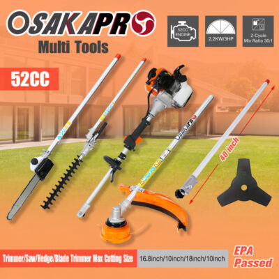 10 in 1 Multi-Functional Trimming Tool 52CC 2-Cycle Garden Tool System with Gas