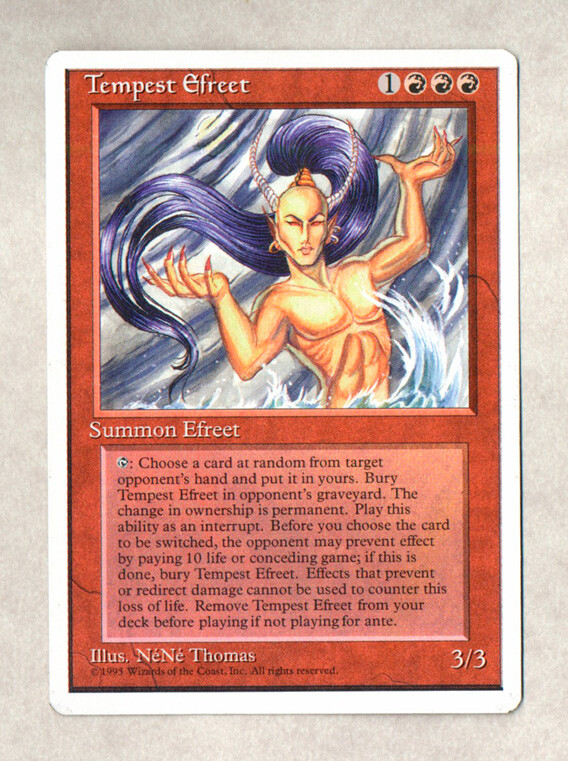 TEMPEST EFREET - Magic: The Gathering - Fourth Edition (1995)