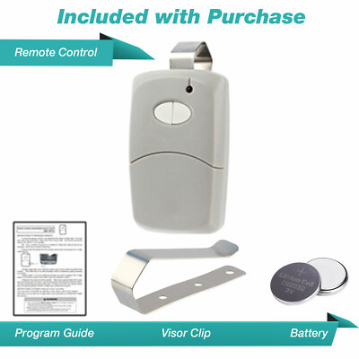 For Multi-Code 4120 MCS412001 2-channel Visor Gate Garage Door Remote Linear