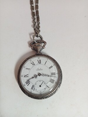 montre a gousset ancien Ambre mécanique fonctionne