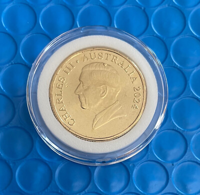Bluey Dollar buck (Bingo) 2024 Dollar MINT ERROR bubble on King Charles head