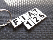 Schlüsselanhänger für FIAT 126 126p ABARTH STEYR 600 650 BROWN GIANNINI badge