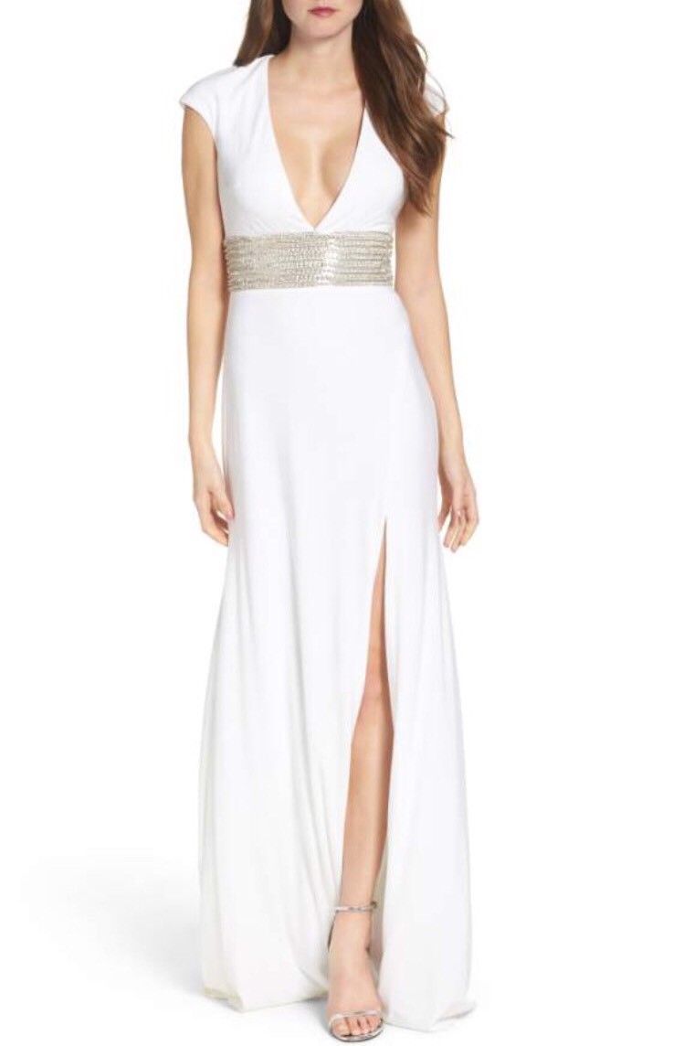 JOVANI EMBELLISHED JERSEY WHITE GOWN DRESS sz 2 | eBay JOVANI EMBELLISHED JERSEY WHITE GOWN DRESS sz 2 | eBay