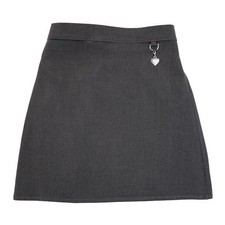 Zeco School Uniform Girls Stretch Fabric Heart Detail Skirt 3-16 Years(GS3006)