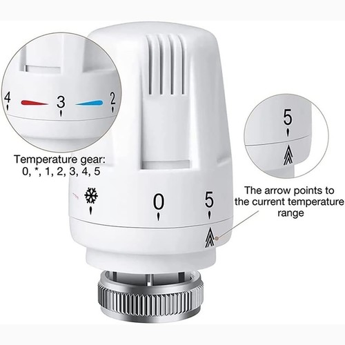 3 Stk Thermostatkopf M30 Anschluss Thermostatventil Heizungsthermostat - Bild 5 von 11