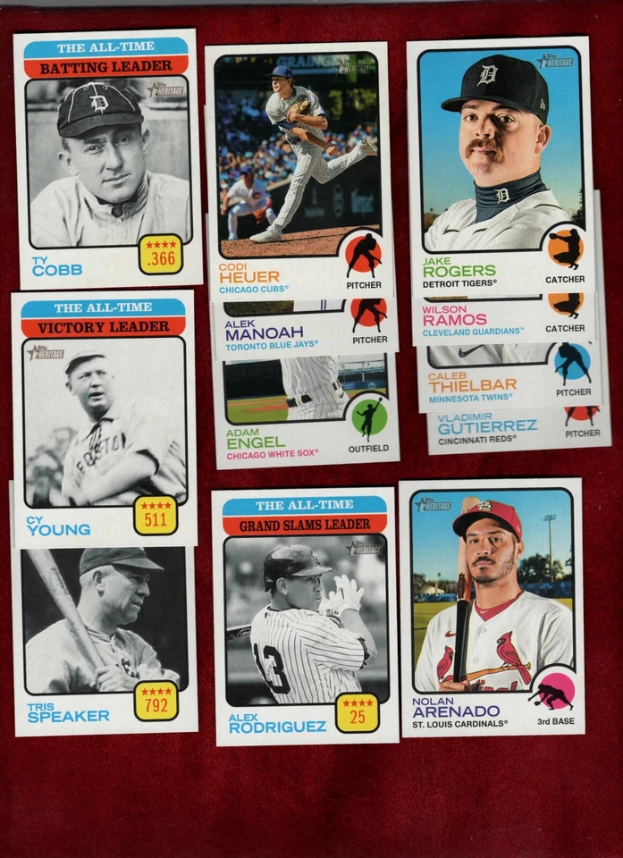 2022 TOPPS HERITAGE SHORT PRINT BASEBALL CARDS U-PICK - Image 2 of 2