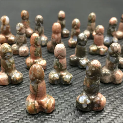Wholesale Natural mix mini Penis Carved quartz Crystal Massager Wand Healing - Picture 119 of 296