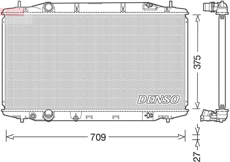 Fits DENSO-TERMIKA DRM40041 RADIATOR 2.2I-DTEC ⭐UK Stock⭐ - Image 3