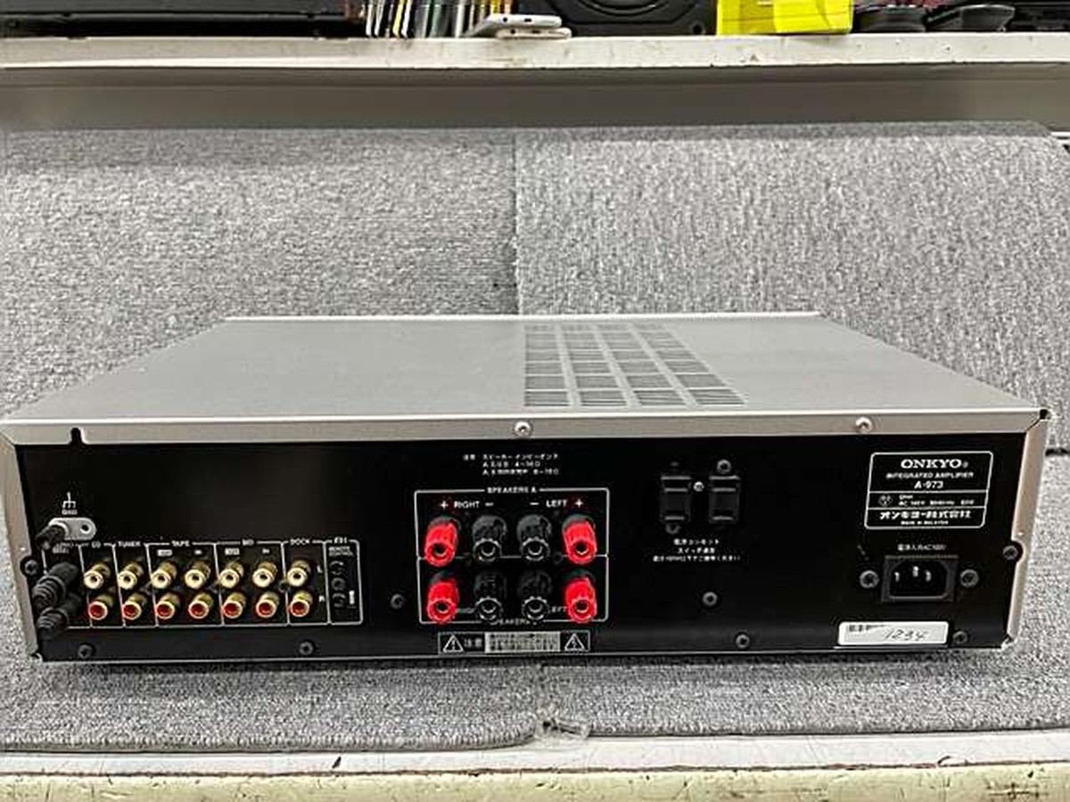 アンプ onkyo A-973 Onkyo A-973 Integrated Amplifier Silver Good Condition Used | eBay