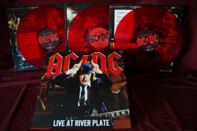 AC/DC...3 LPs...LIVE AT RIVER PLATE ( Limited Edition COLOR ROT ! Neuware !