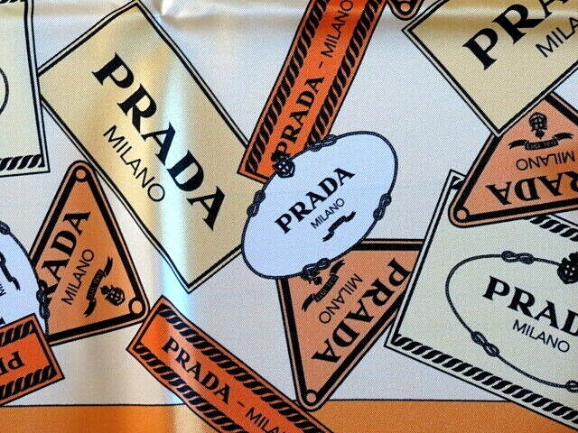 スカーフ PRADA SCARF (1FF0272CXR F0442) PRADA】プラダ シルク カシミヤ フリンジ スカーフ マフラー