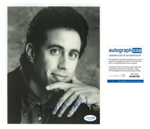 Jerry Seinfeld "Seinfeld" AUTOGRAPH Signed Rare Full Signature 8x10 Photo ACOA