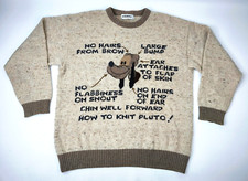 Iceberg Pullover Pluto Gr. VI (XL) Strick natur meliert vintage 90s