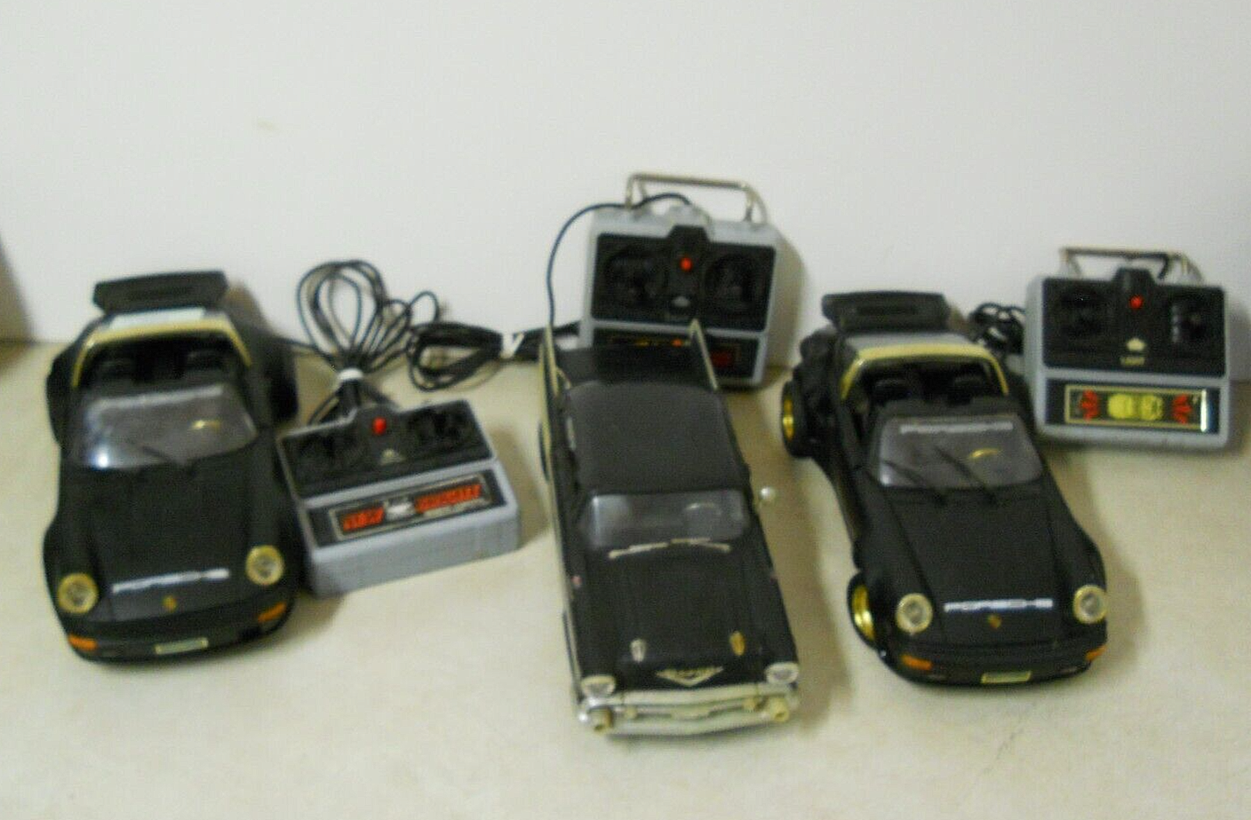 x3 New Bright Remote Control RC Cars Porsche Chevy Black Parts & Repair Only