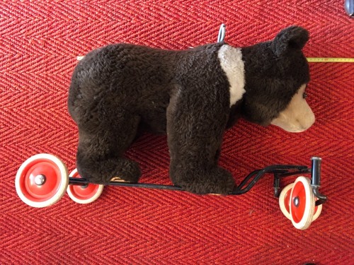 SAMMLERSTÜCK! Großer STEIFF BÄR auf Rädern mit funktionierender Brummstimme - Bild 3 von 12