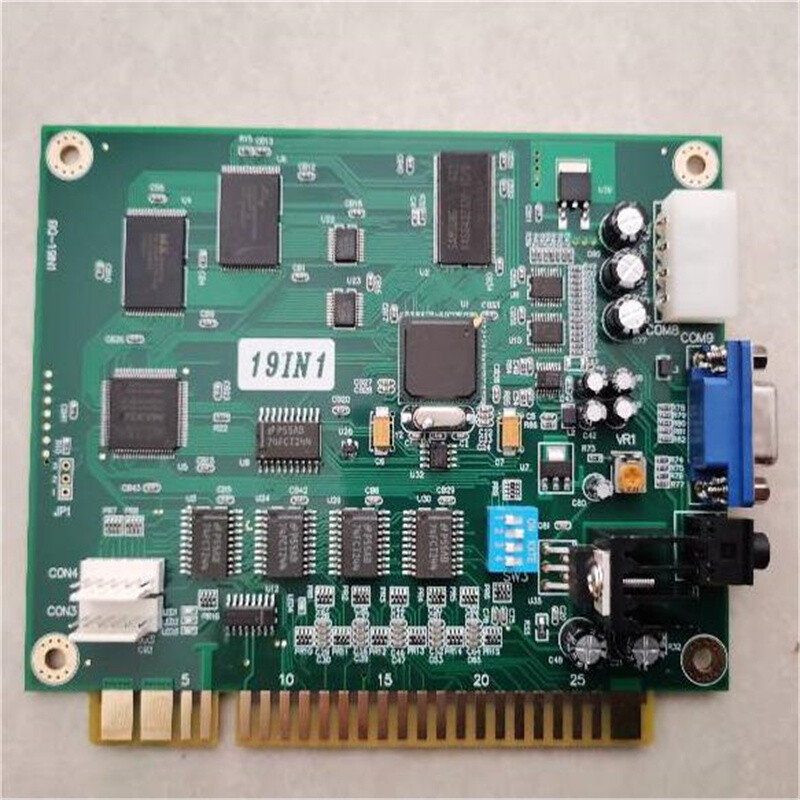 Horizontal Multicade Arcade Multigame Jamma PCB Board 19in1 for Video