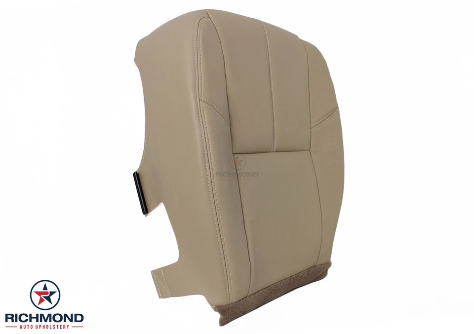 2008 GMC Sierra 1500 2500HD 3500HD SLT-Driver 侧底皮革座椅套棕褐色 — 第 2/4 张图片