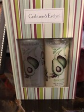 CRABTREE EVELYN AVOCADO OLIVE BASIL GIFT SET OF 2