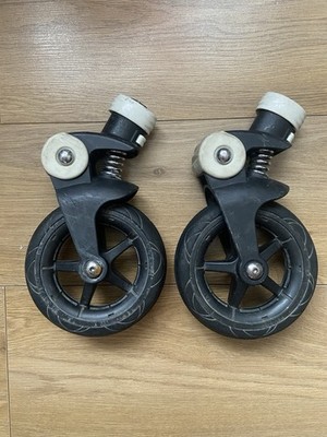 Bugaboo Bee 5 Vorderräder Paar (mit schwarzen Kappen). Kompatibel mit Plus und 3.