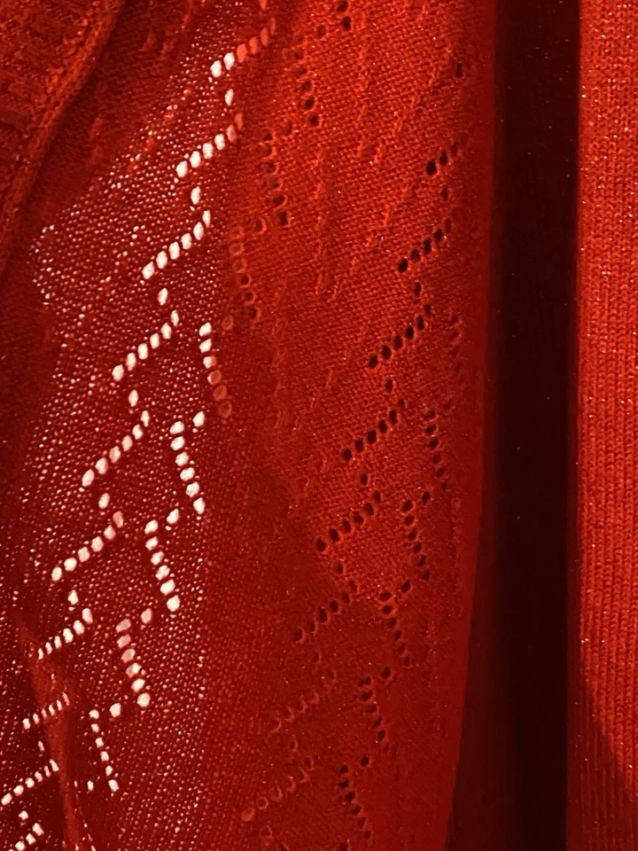 Suéter para mujer LAURA SCOTT talla 1X lentejuelas rojas manga larga 1 pieza suéter Foto 4 de 4