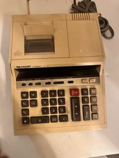 Sharp Compet QS-2604 Desktop Calculator Two-Color Printing Vintage Office Works