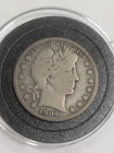 1906-S San Francisco Barber Silver Half Dollar 50C Semi-Key Date Fine - VF