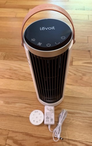 Levoit Windi Mini Portable Desk Tower Fan! Remote Included! Excellent!