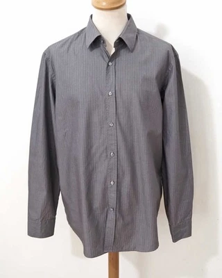 Hugo Boss Regular Fit Herren Hemd Gr. 43 Grau Anthrazit Baumwolle Langarm - Bild 1 von 3
